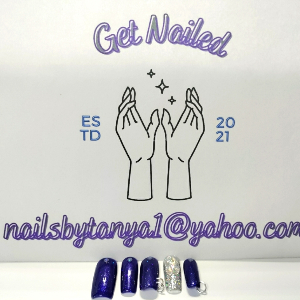 Custom Press On Nails, Holographic Bear.
